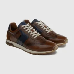 Ambitious Cognac and Navy Trainer|113196810