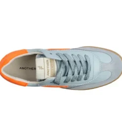 Another Trend Blue and Orange Suede Trainer|A0320429