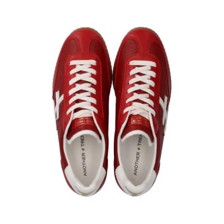 Another Trend Red and White Trainer|A0781817