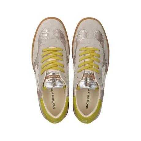 Another Trend Silver and Yellow Trainer |A032C1E3