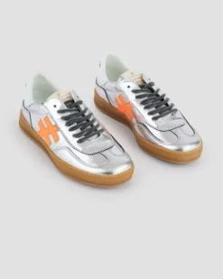 Another Trend Silver Leather Trainer |A0325841