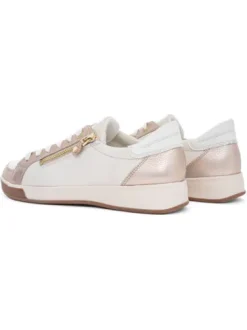 Ara Beige and Gold Trainer|123443263