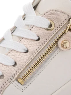 Ara Beige and Gold Trainer|123443263