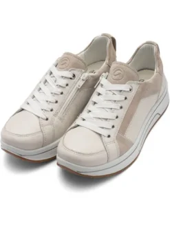 Ara Beige Wide Fit Trainer|122751209