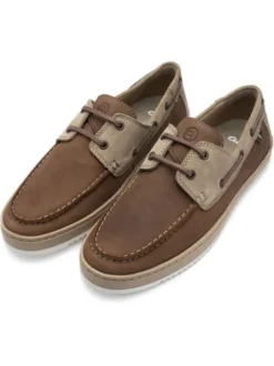 Ara Mocha Comfort Boat Shoe|112090114