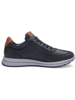 Ara Navy Wide Fit Comfort Trainer|112450112M