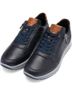 Ara Navy Wide Fit Comfort Trainer|112450112M