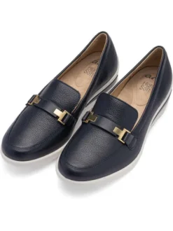 Ara Navy Wide Fit Loafer|125063002