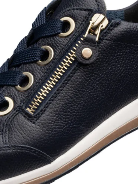 Ara Navy Wide Fit Trainer|126458712