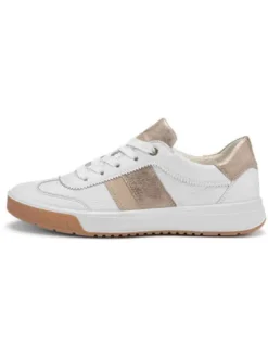 Ara White and Gold Trainer|125002804