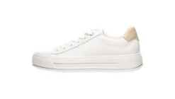 Ara White Platform Wide Fit Trainer|122300304B