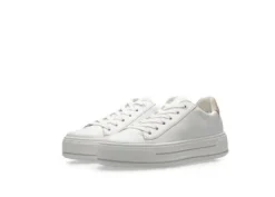 Ara White Platform Wide Fit Trainer|122300304B