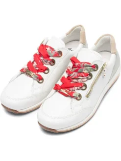 Ara White Wide Fit Trainer|123458779O