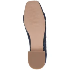 Caprice Navy Suede and Fabric Loafer|924201880