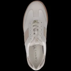 Caprice White and Gold Combo Trainer|923705130