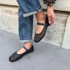 Copenhagen Black Net Mary Jane|CS8601BLK