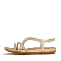 Fit Flop Crystal Gold Strappy Sandal| A3Z675