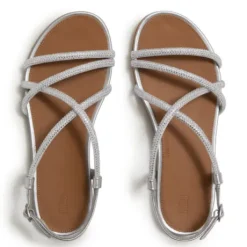 Fit Flop Silver Crystal Back Strap Sandal|A3Z011