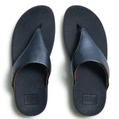Fitflop Cosmic Blue Leather Toe Post|I88D57