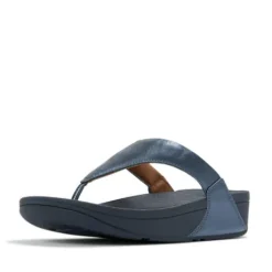 Fitflop Cosmic Blue Leather Toe Post|I88D57