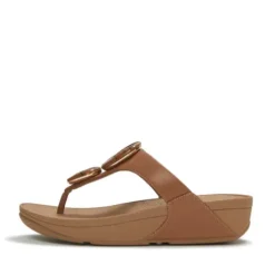 FitFlop Deep Tan Leather Toe Post|A4TC15