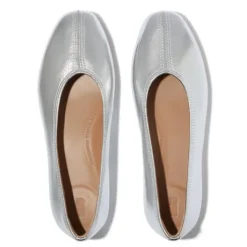 Fitflop High-Cut Metallic Soft Leather Ballerina|A0P011