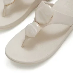 FitFlop paris Beige Leather Toe Post|A4TA99