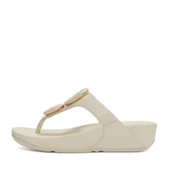 FitFlop paris Beige Leather Toe Post|A4TA99