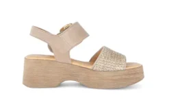 Gabor Beige Platform Sandal|8452644