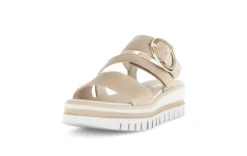 Gabor Beige Wedge Strap Sandal|8462714