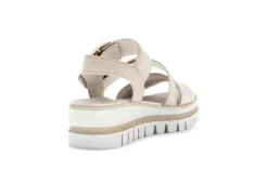 Gabor Beige Wedge Strap Sandal|8462714