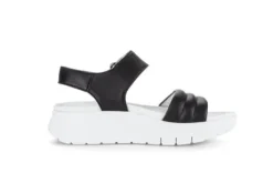 Gabor Black Platform Strap Sandal|8461027