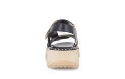 Gabor Brown and Leo Print Wedge Sandal|8459314