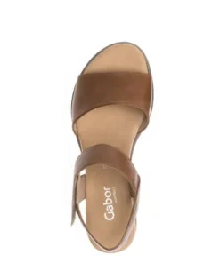 Gabor Brown Strap Sandal| 8275053