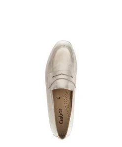 Gabor Gold Flat Loafer|8521362