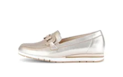 Gabor Light Gold Leather Loafer| 8241682