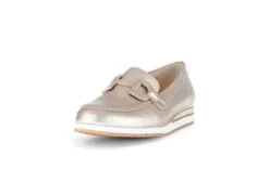 Gabor Light Gold Leather Loafer| 8241682