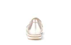 Gabor Light Gold Leather Loafer| 8241682