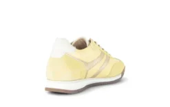 Gabor Light Yellow and Silver Trainer|8343013