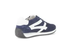 Gabor Navy and White Wide Fit Trainer|8655636