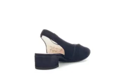 Gabor Navy Suede Sling Back|8152016