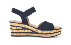 Gabor navy Wedge Sandal|8465116