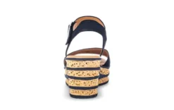 Gabor navy Wedge Sandal|8465116