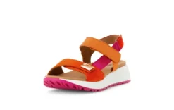Gabor Orange and Pink Strap Sandal|8458233