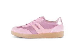 Gabor Pink Suede and Textile Trainer|8330013