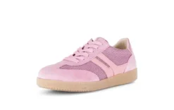 Gabor Pink Suede and Textile Trainer|8330013