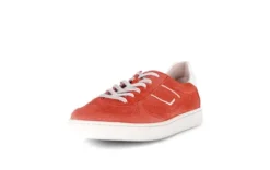 Gabor Red Chili Suede Wide Fit Trainer|8654538