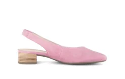 Gabor Soft Pink Suede Sling Back|8152010