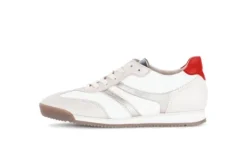 Gabor Trendy White and Red Trainer|8343014