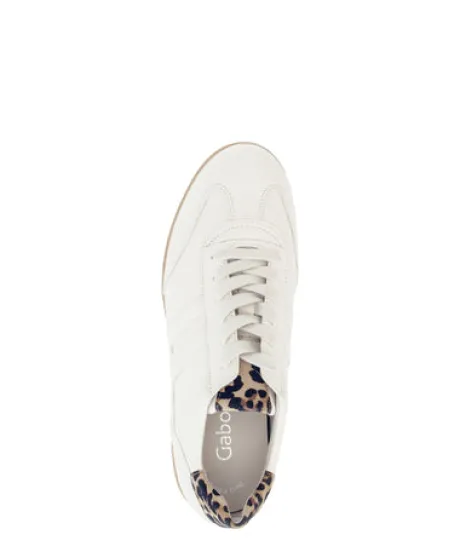 Gabor White & Leo Print Trainer|8330021